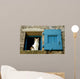 Cat Window Wall Decal