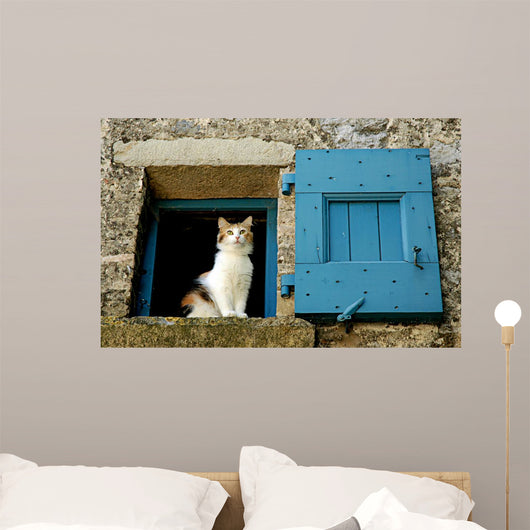 Cat Window Wall Decal