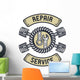 Repair Service Emblem Wall Decal