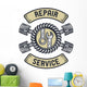 Repair Service Emblem Wall Decal