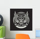 Vintage Biker Skull with Wall Decal