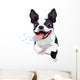 Terrier Boston Wall Decal