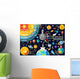 Universe Concept Isometric Space Wall Decal