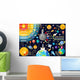 Universe Concept Isometric Space Wall Decal