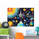 Universe Concept Isometric Space Wall Decal