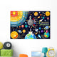 Universe Concept Isometric Space Wall Decal