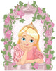 Beautiful Princess Window Wall Decal