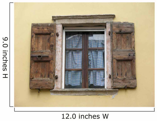 Rustic Window Wall Decal