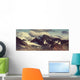Alaskan Mountains Denali Highway Wall Decal Panoramic Wall Decal