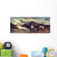 Alaskan Mountains Denali Highway Wall Decal Panoramic Wall Decal