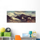 Alaskan Mountains Denali Highway Wall Decal Panoramic Wall Decal