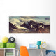 Alaskan Mountains Denali Highway Wall Decal Panoramic Wall Decal