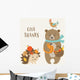 Cute Thanksgiving Greeting Card Wall Decal