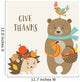 Cute Thanksgiving Greeting Card Wall Decal