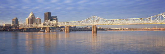 Ohio River Louisville Skyline Wall Decal Panoramic Wall Decal