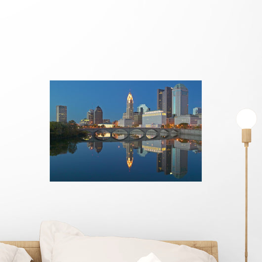Scioto River and Columbus Wall Decal