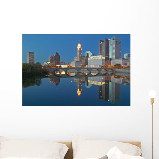Scioto River and Columbus Wall Decal