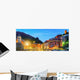 Vernazza Twilight Cinque Terre Wall Decal Panoramic Wall Decal