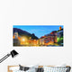 Vernazza Twilight Cinque Terre Wall Decal Panoramic Wall Decal