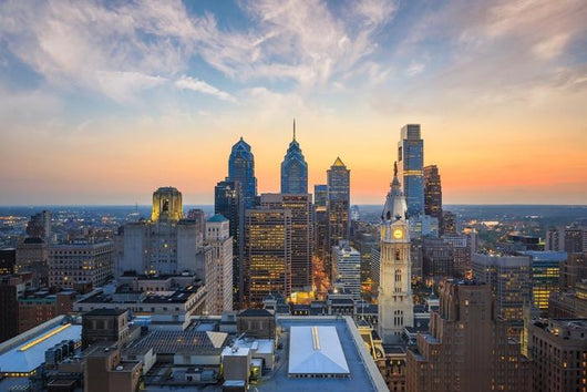 Skyline Downtown Philadelphia Wall Decal
