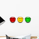 Rating Smiley Icon Set Wall Decal