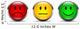 Rating Smiley Icon Set Wall Decal
