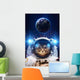 Beautiful Outer Space Cat Wall Decal
