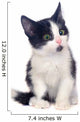 Black and White Kitten Wall Decal