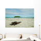 Iguanas Relaxing Beach Santa Wall Decal