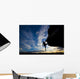 Rock Climber Dangling from Wall Decal