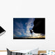 Rock Climber Dangling from Wall Decal