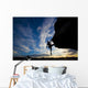 Rock Climber Dangling from Wall Decal