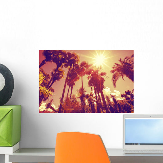 Sun Shining through Tall Wall Decal