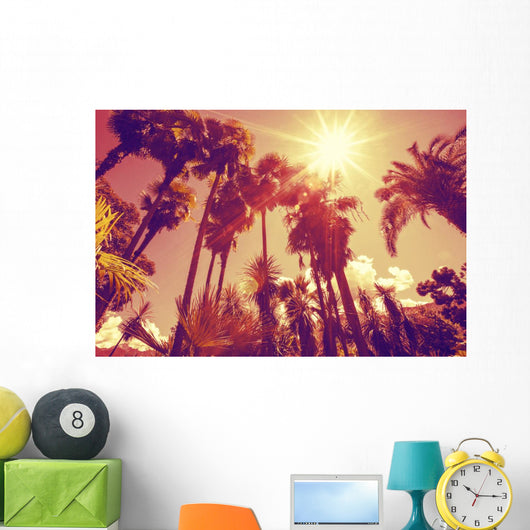 Sun Shining through Tall Wall Decal