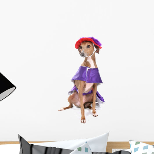 Dog Purple Dress Wall Decal