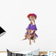 Dog Purple Dress Wall Decal