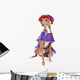 Dog Purple Dress Wall Decal