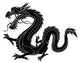 Chinese Dragon Silhouette Wall Decal