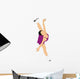 Figure Skater Illustration Wall Decal