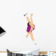Figure Skater Illustration Wall Decal