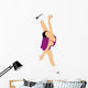 Figure Skater Illustration Wall Decal