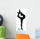 Rhythmic Gymnastic Silhouette Wall Decal