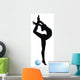 Rhythmic Gymnastic Silhouette Wall Decal