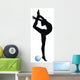 Rhythmic Gymnastic Silhouette Wall Decal