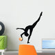 Rhythmic Gymnastic Leg Up Silhouette Wall Decal