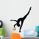 Rhythmic Gymnastic Leg Up Silhouette Wall Decal