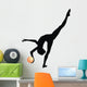 Rhythmic Gymnastic Leg Up Silhouette Wall Decal