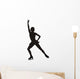 Figure Skater Hand Up Silhouette Wall Decal