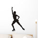 Figure Skater Hand Up Silhouette Wall Decal