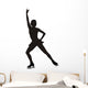 Figure Skater Hand Up Silhouette Wall Decal